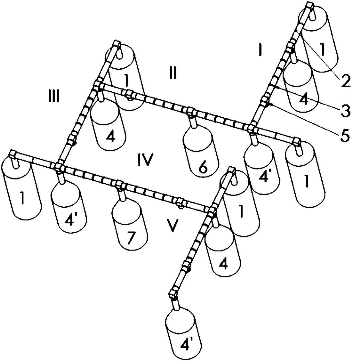 A nanoparticle atomic layer deposition device and method based on space isolation