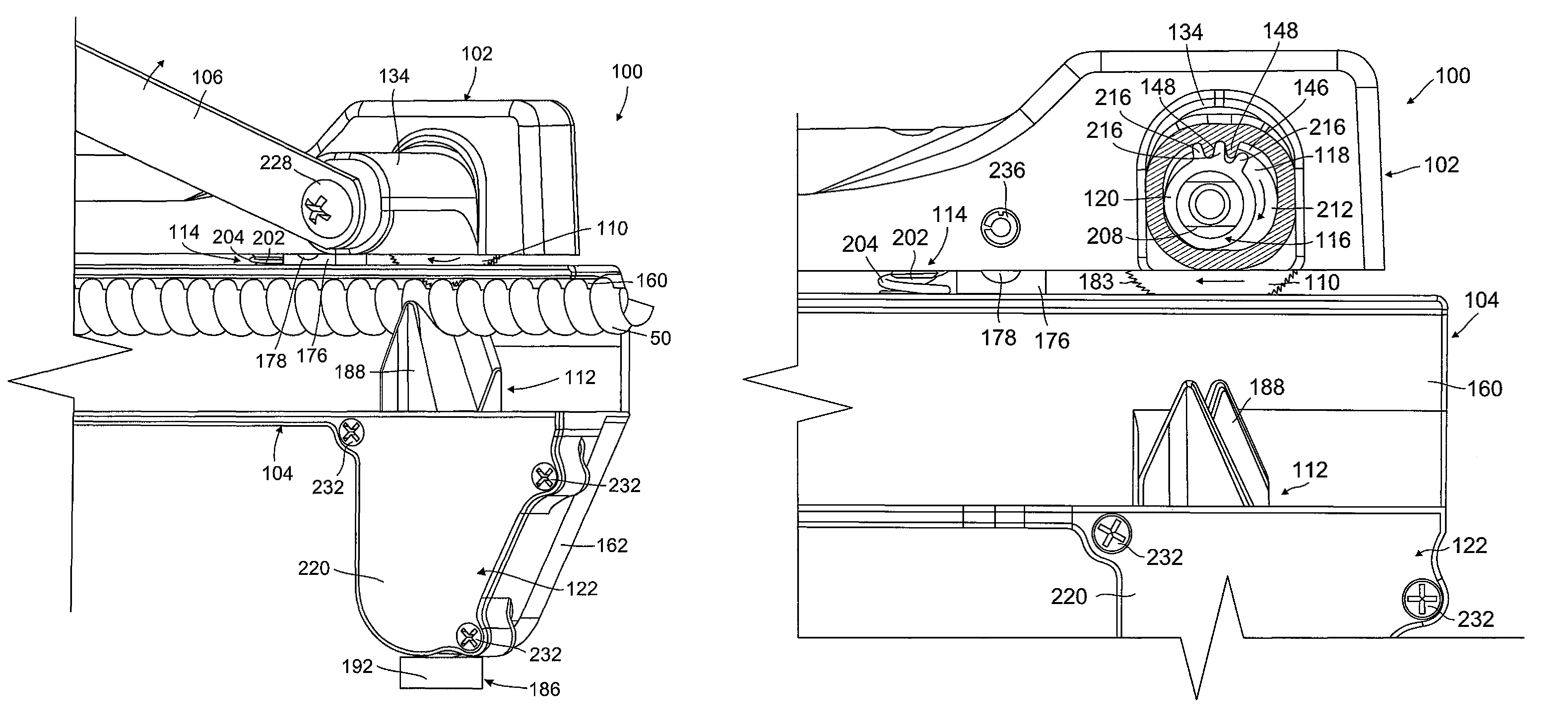 Cable cutter with reciprocating cutting wheel for cutting flexible cable