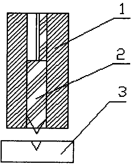 60 degree chamfering aperture diameter rapid detection device