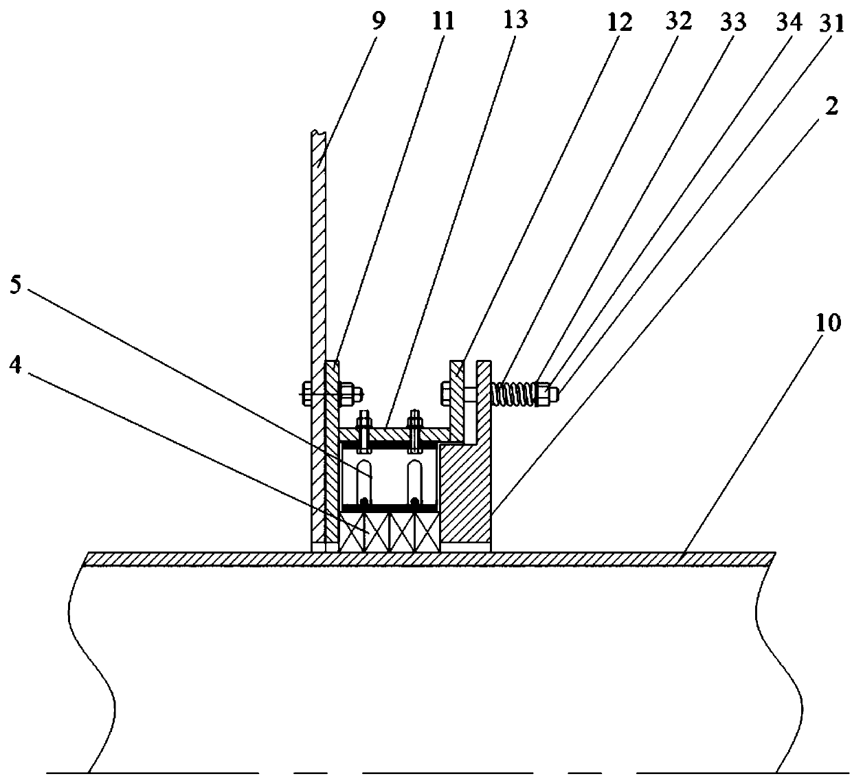 Floating sealing device of pyrolysis rotary kiln