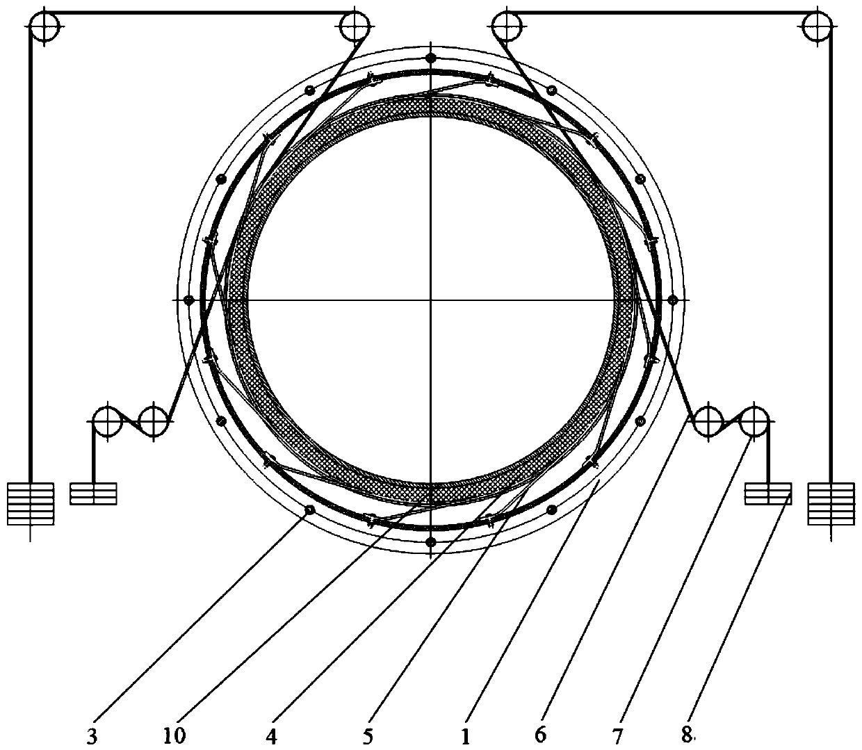 Floating sealing device of pyrolysis rotary kiln