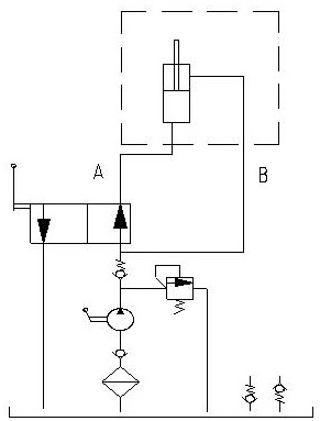 Differential hydraulic pump for commercial vehicle cab turnover system