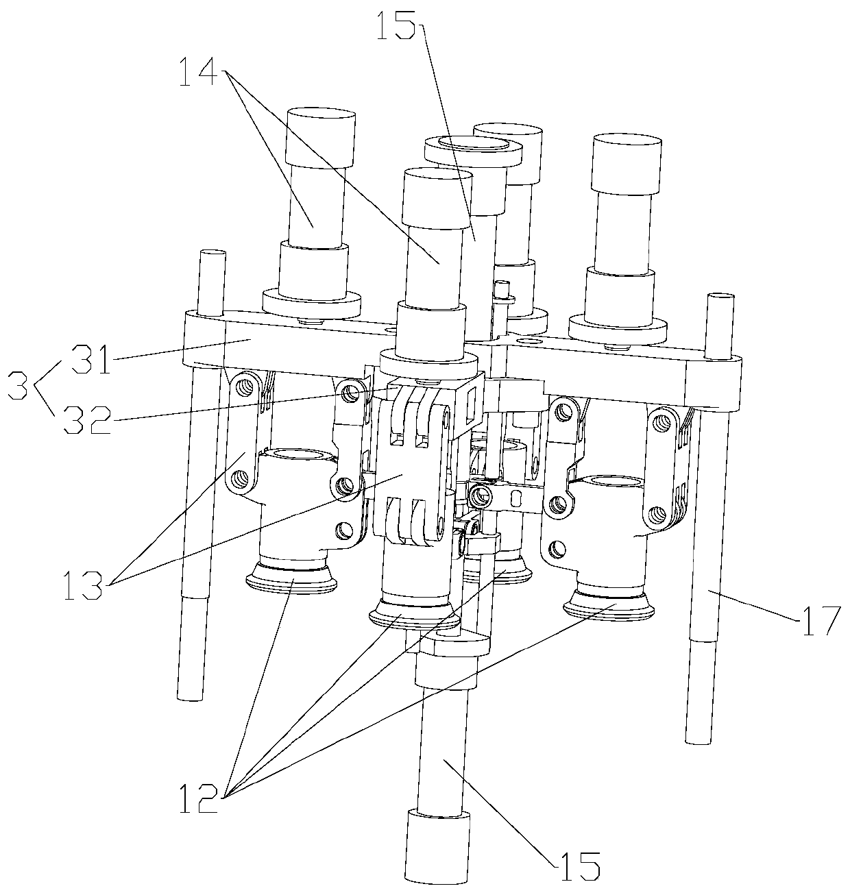 Wheel hub vertical spinning machine