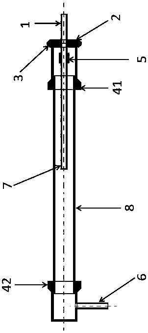 Miniature double-vacuum furnace tube and use method thereof