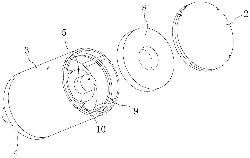 Single-side floating eliminating structure of rotating shaft