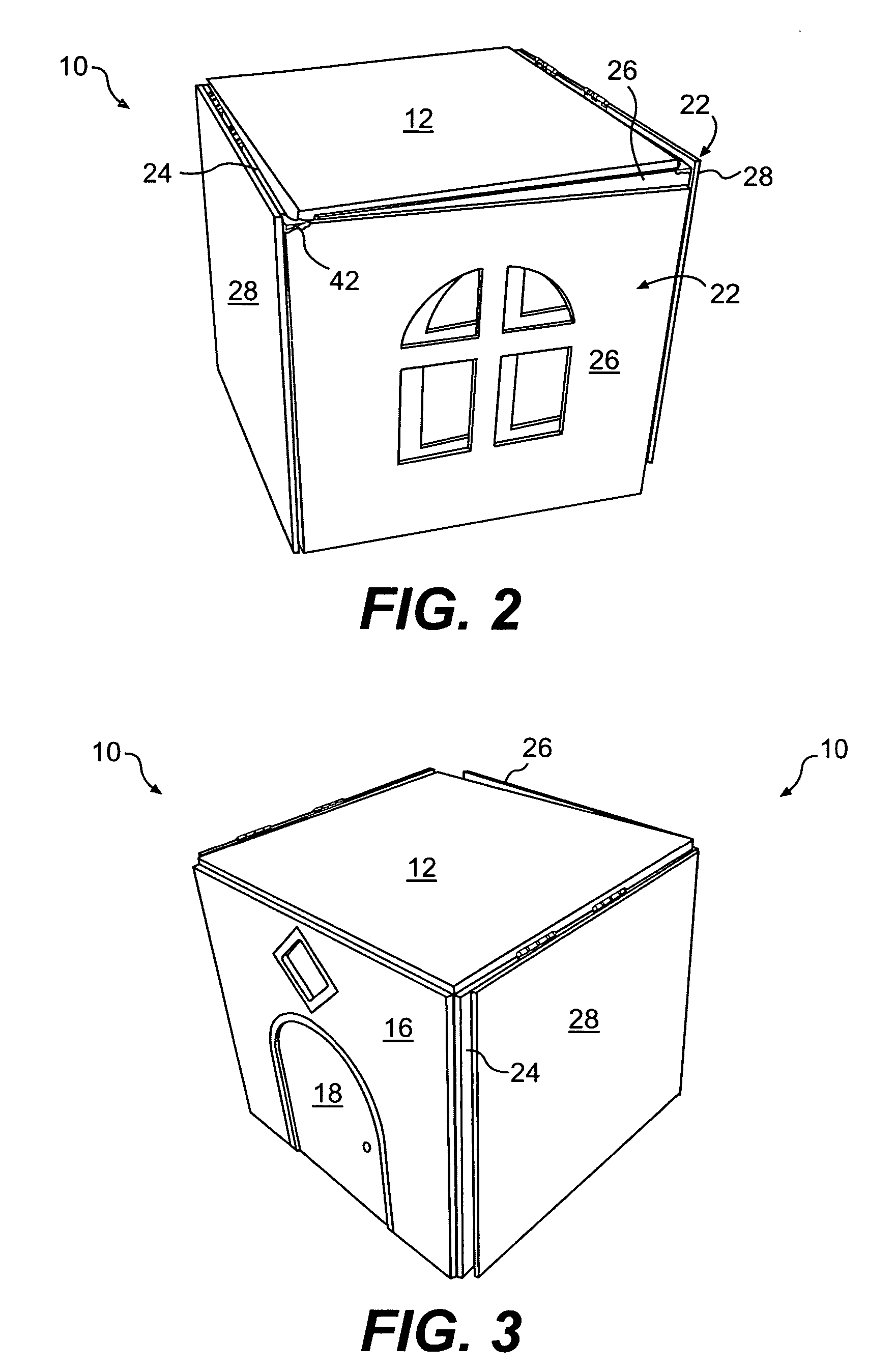 Collapsible structure for demonstrating and interacting with large-scale dolls