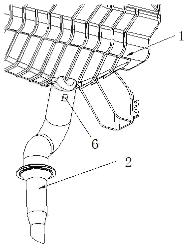 Drainage pipe structure for automobile air conditioner