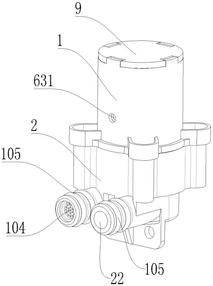Electric water valve and application of electric water valve on electric appliance