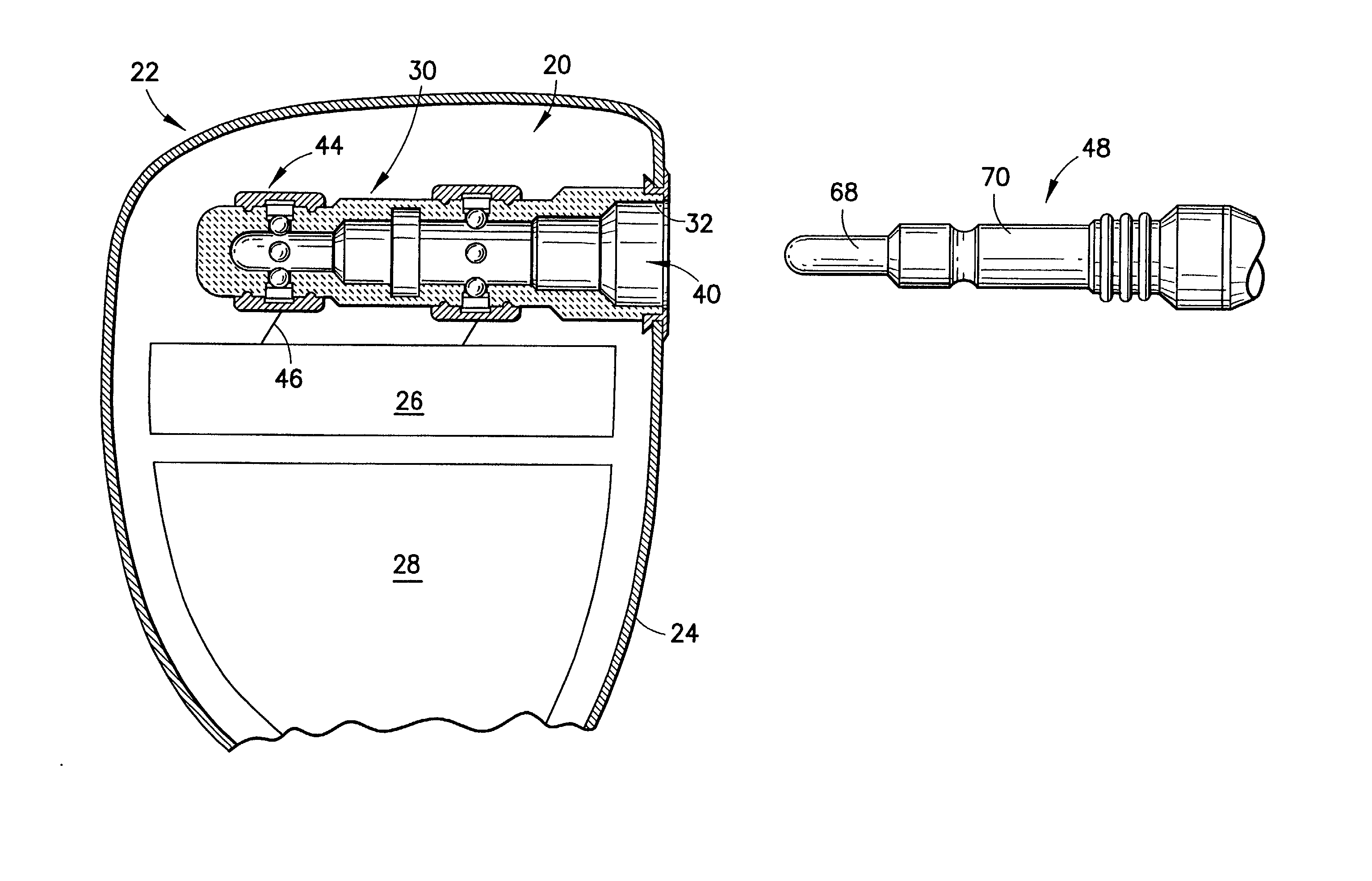 Hermetically sealed feedthrough connector using shape memory alloy for implantable medical device