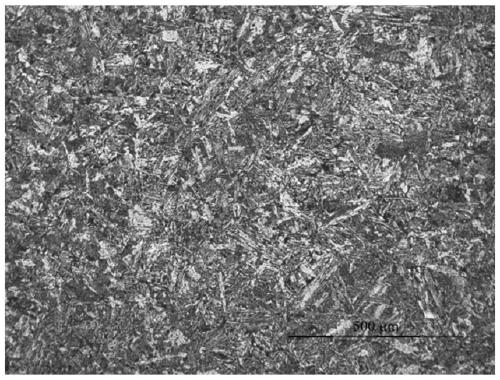 V microalloying high-toughness bainite non-quenched and tempered steel and controlled forging and controlled cooling technology and production technology thereof