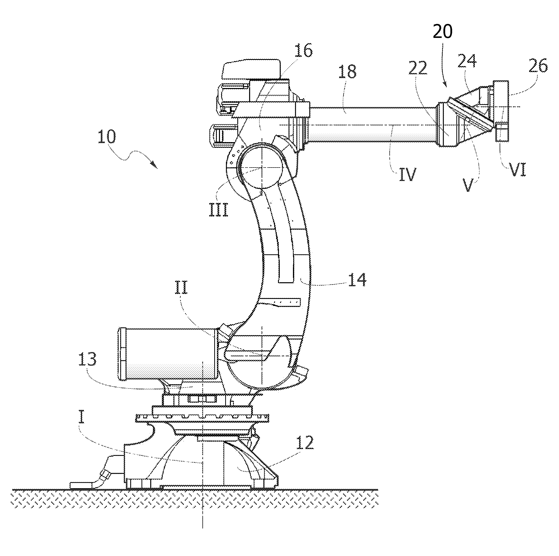Multi-Axis Industrial Robot With Integrated Tool