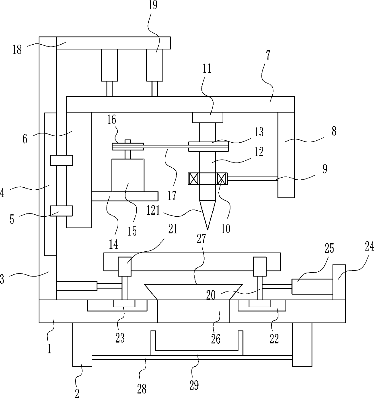 A fast splitting device for agricultural wood