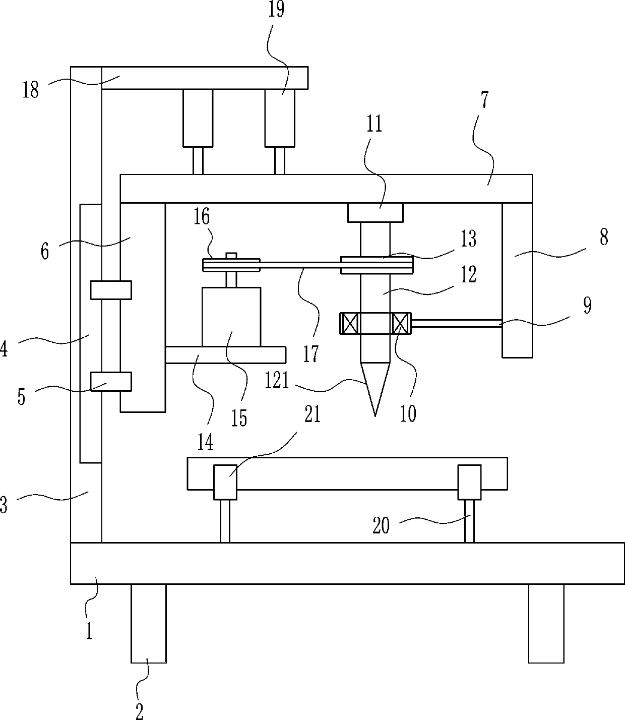 A fast splitting device for agricultural wood