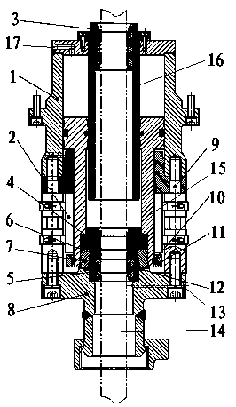 Blowout preventing box of continuous oil pipe and drill rod