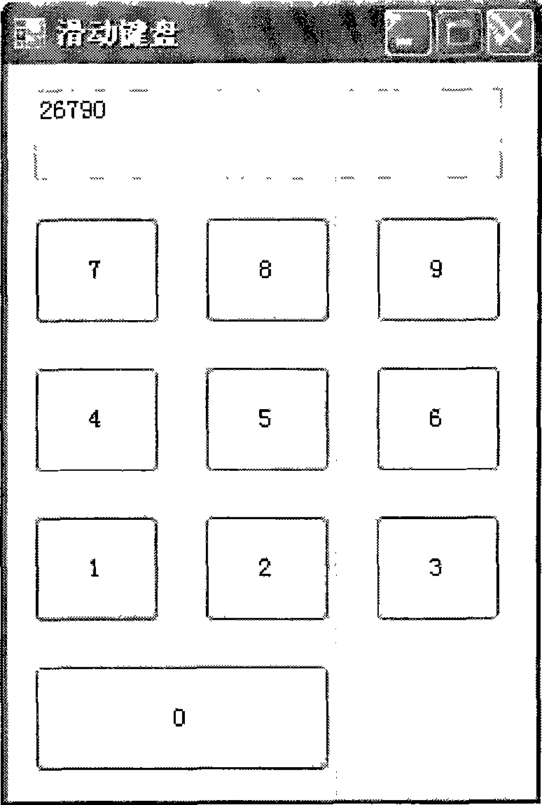 Sliding type input method of touch screen