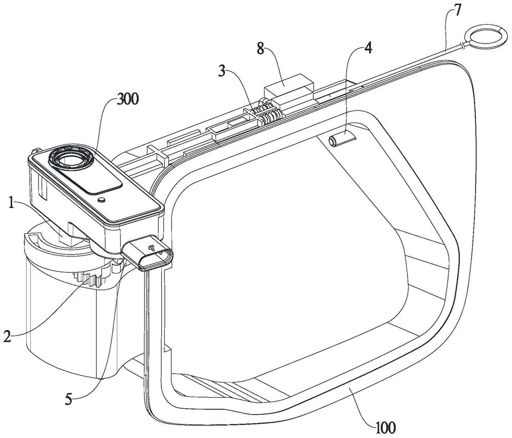 Mechanical locking structure of electric small door