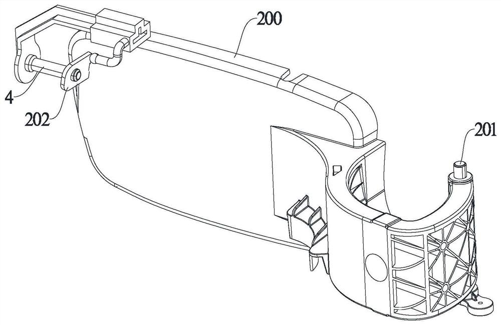 Mechanical locking structure of electric small door