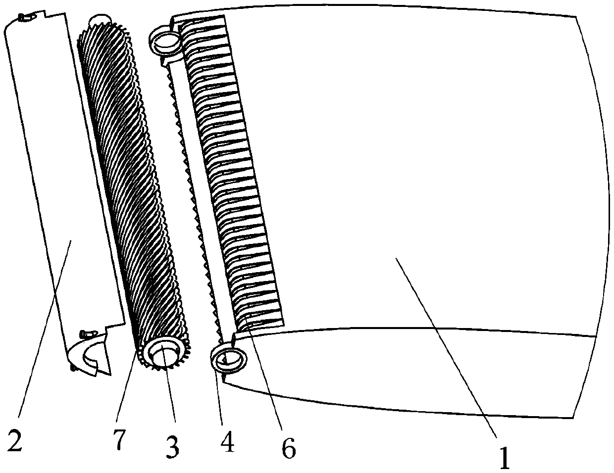 Blade boundary layer suction jet device