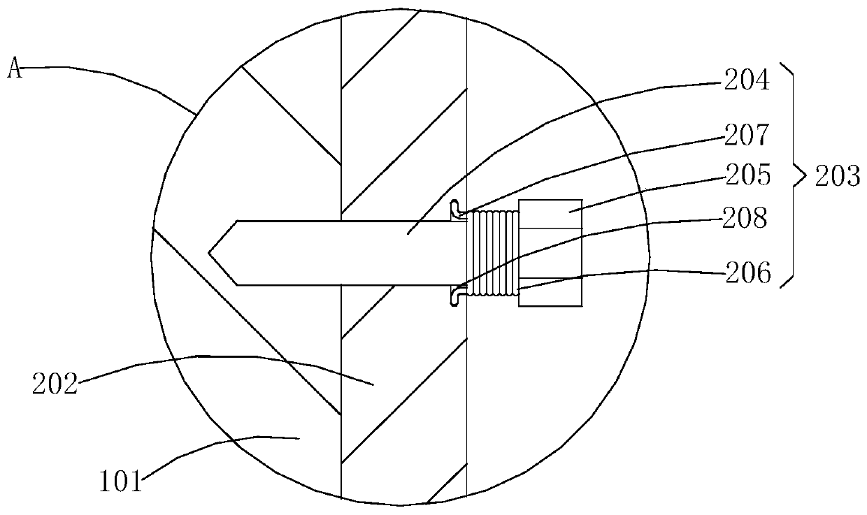 Automobile drum type brake anti-tilt mounting device