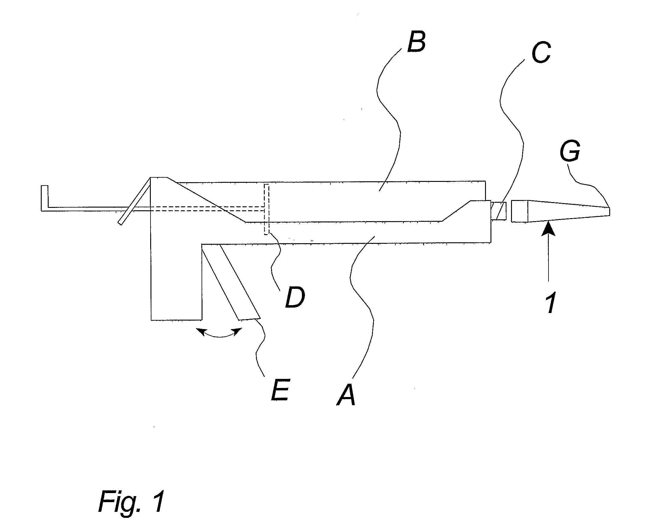 Nozzle for Use in Connection with Dosing of a Material from a Container, Method and Use Thereof