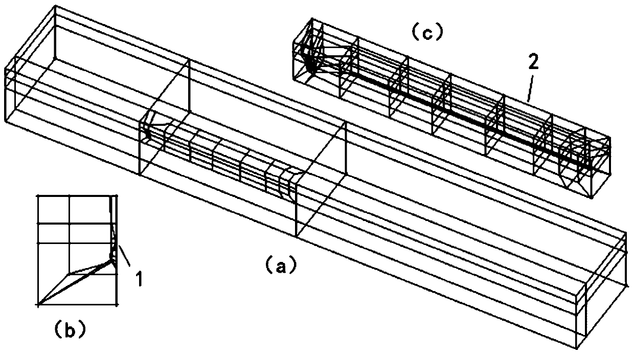 A virtual resistance experiment method and system of a three-dimensional digital ship model