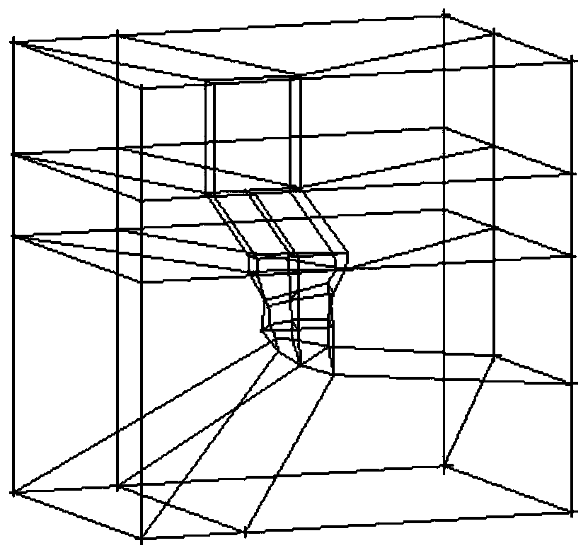 A virtual resistance experiment method and system of a three-dimensional digital ship model