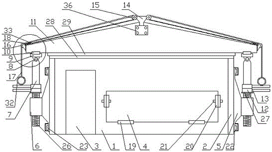 Pig raising house with ventilating and light transmitting functions and application