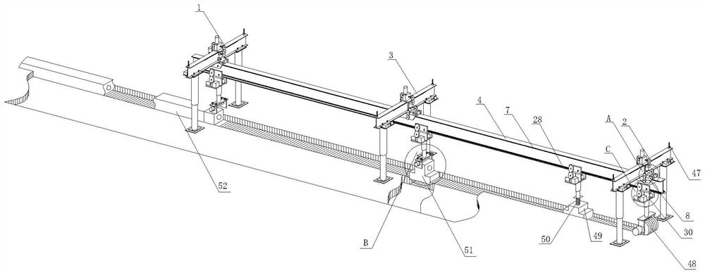 A farmland ridge construction machine