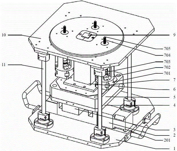 Cross-scale high-precision sampling mechanism of atomic force microscope