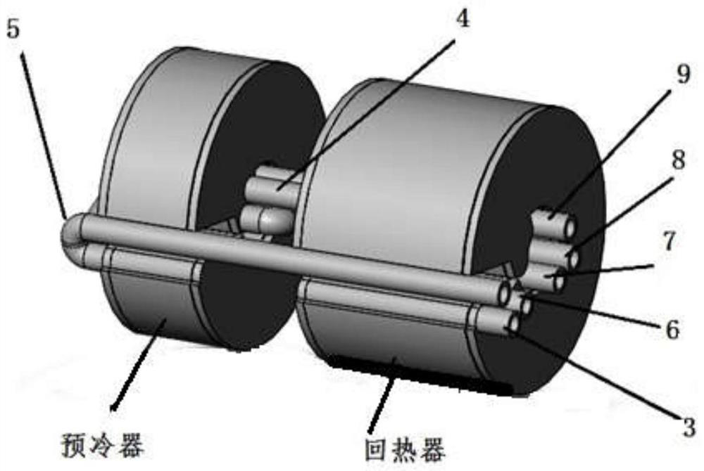 Compact type multi-stage series PCHE heat exchanger and heat exchange method