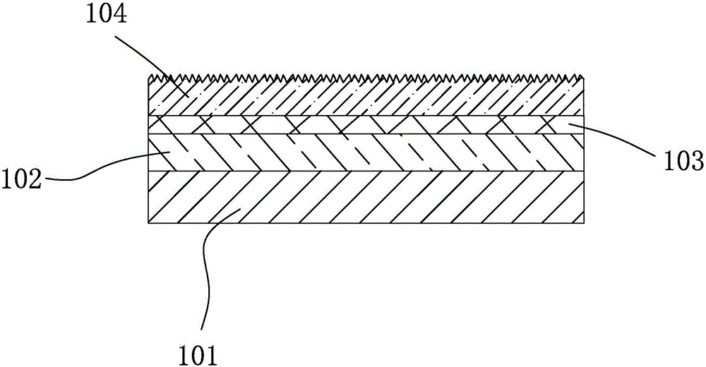 Roughened epitaxial wafer-based electrode color difference improvement method of LED chip