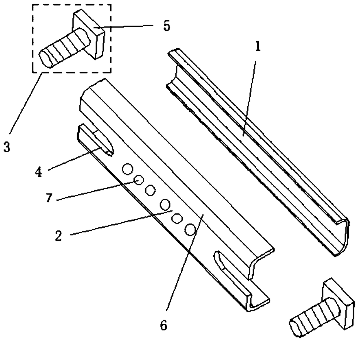 Built-in skeleton fixing device