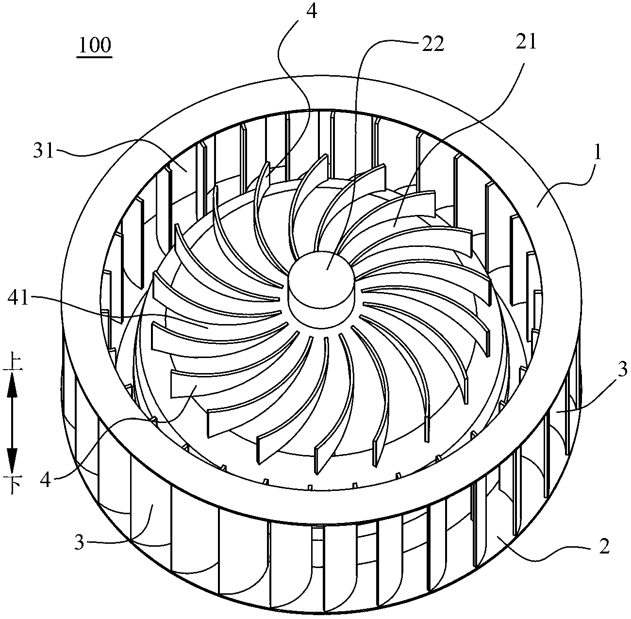 Centrifugal fan and clothes dryer with same