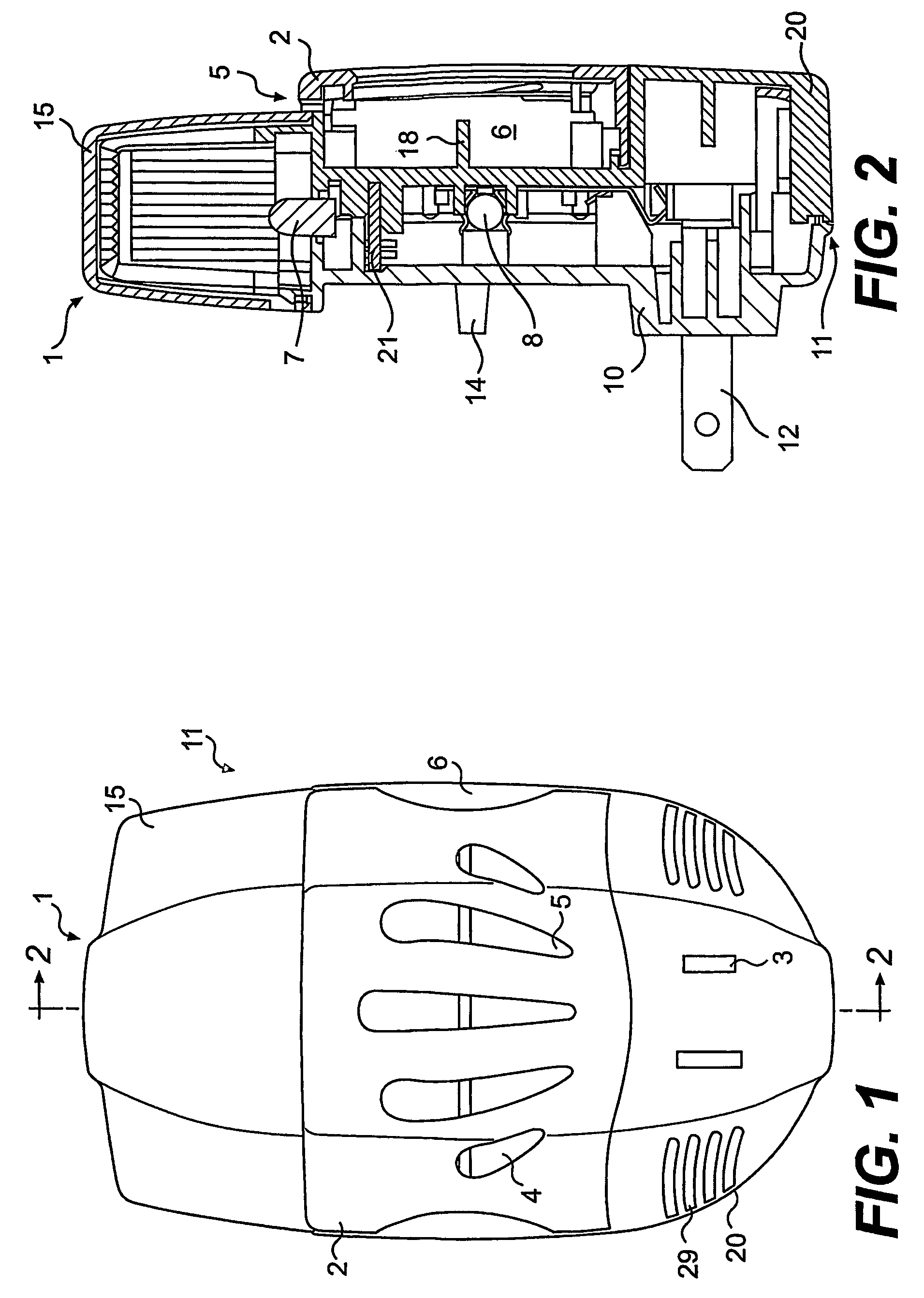 Diffuser with light emitting diode nightlight