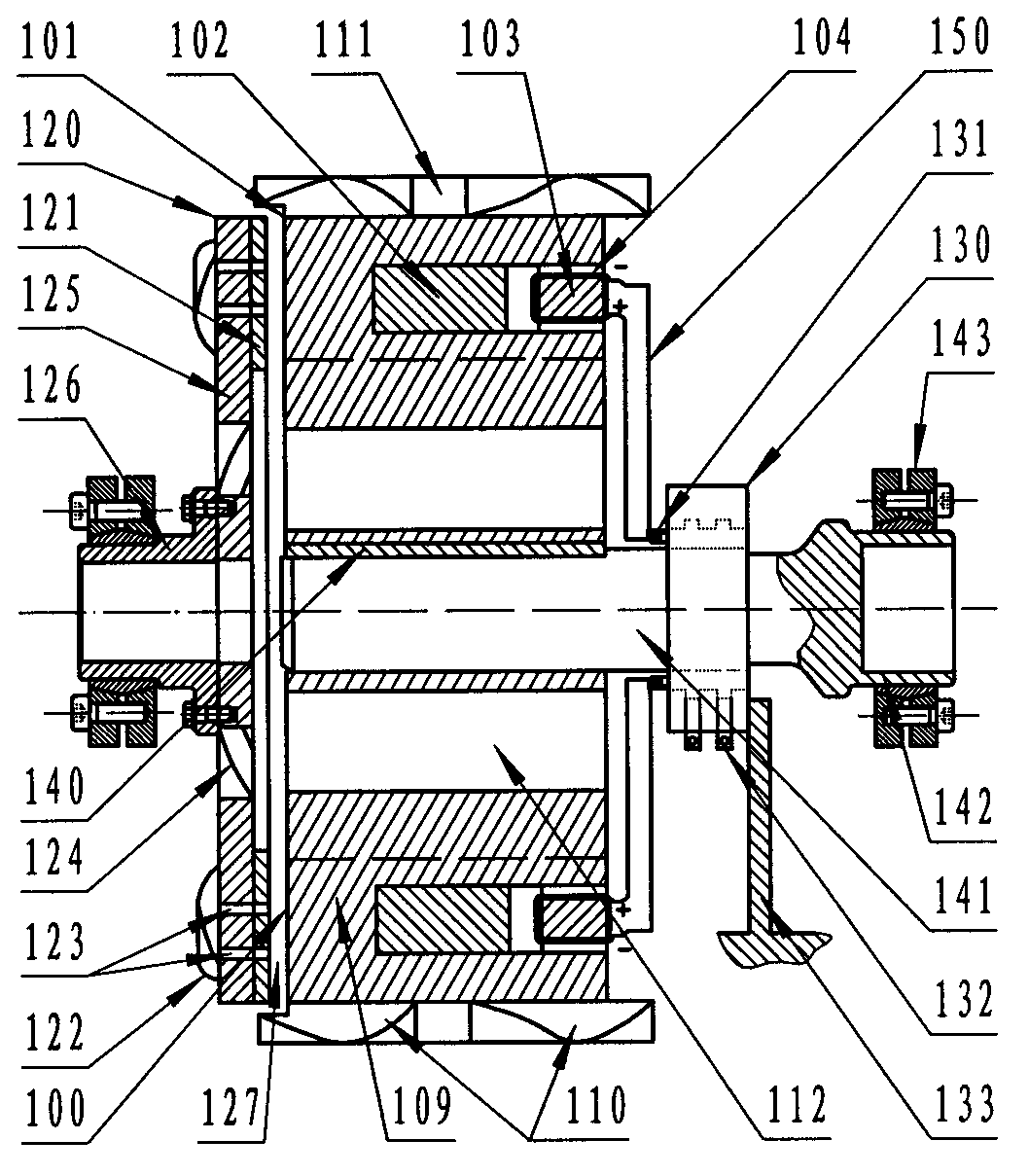 Permanent-magnet speed regulation, braking or loading apparatus with adjustable coupled flux