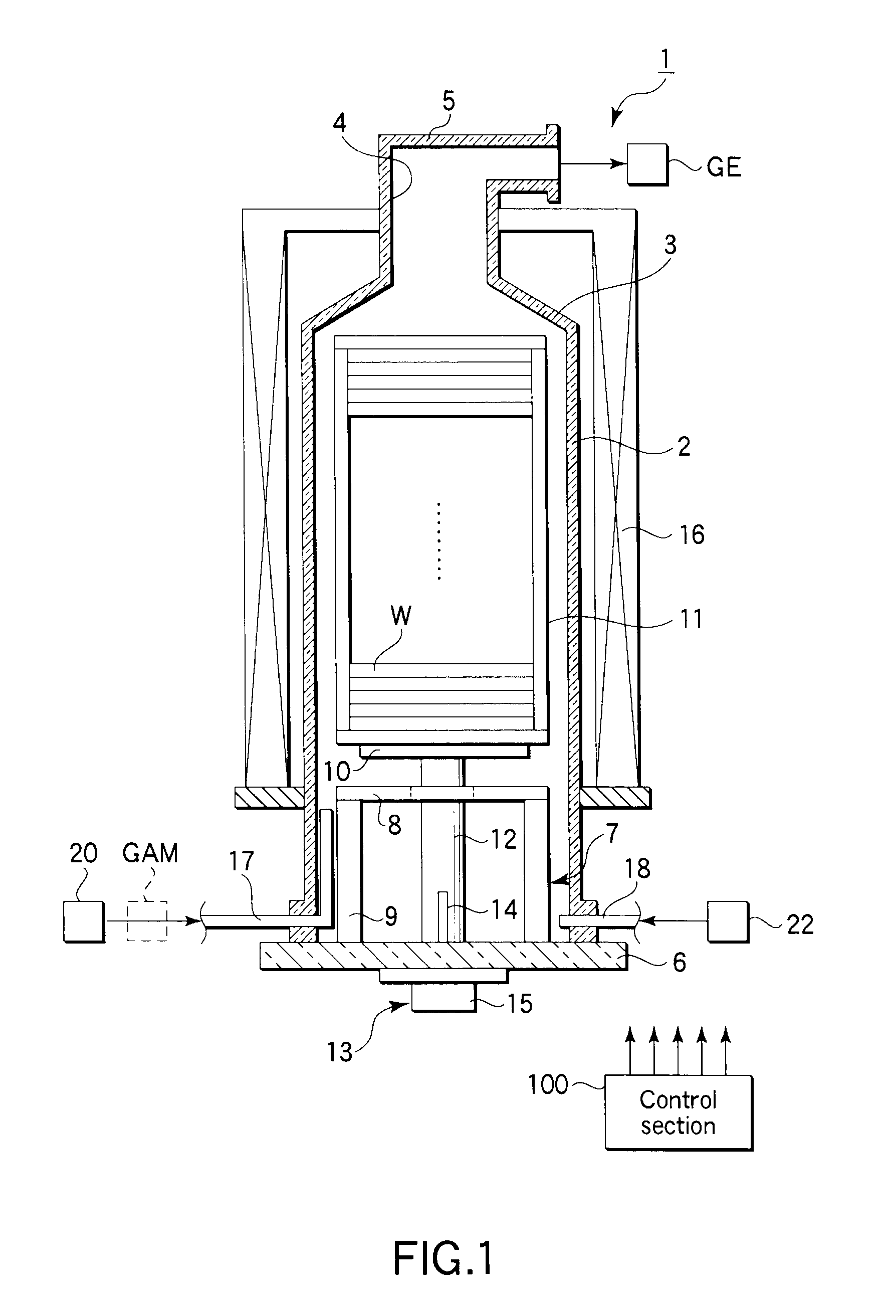Batch processing method for forming structure including amorphous carbon film