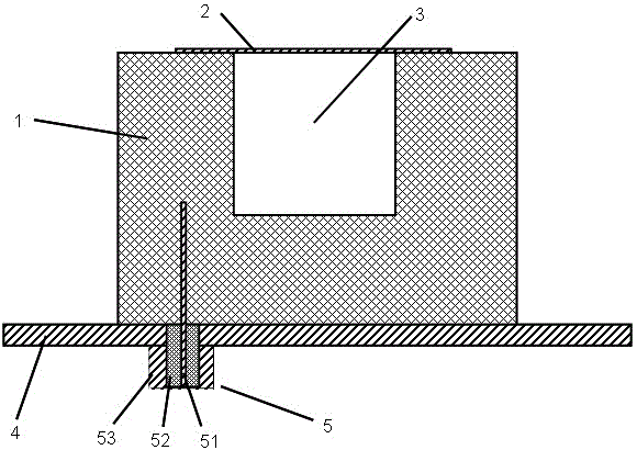 Three-frequency medium resonant antenna with function of coaxial feed