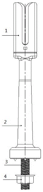 Connection rod type wire winding device