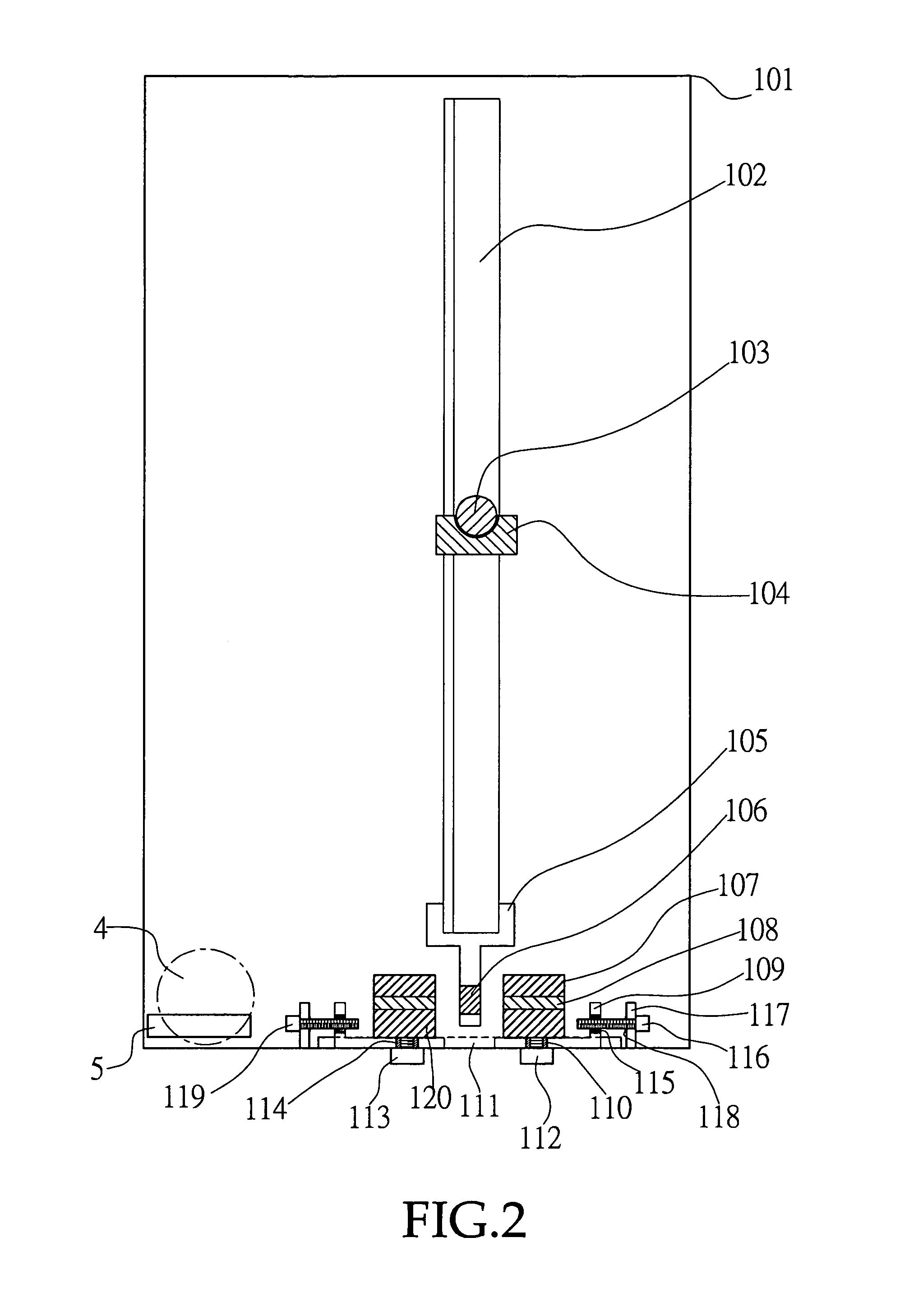 Display frame for two pictures changing at fixed positions