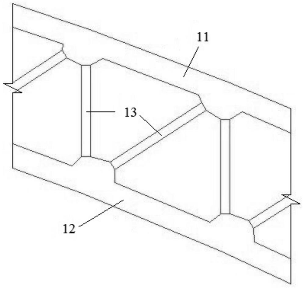 A top-supported multi-piece truss steel truss arch structure