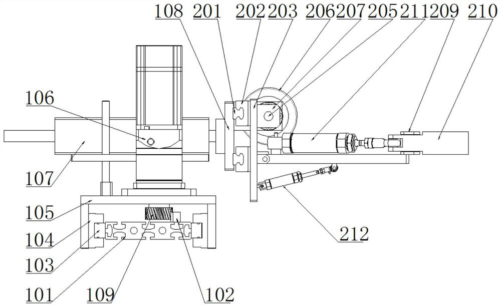 Clamping jaw mechanism of vertical packaging machine