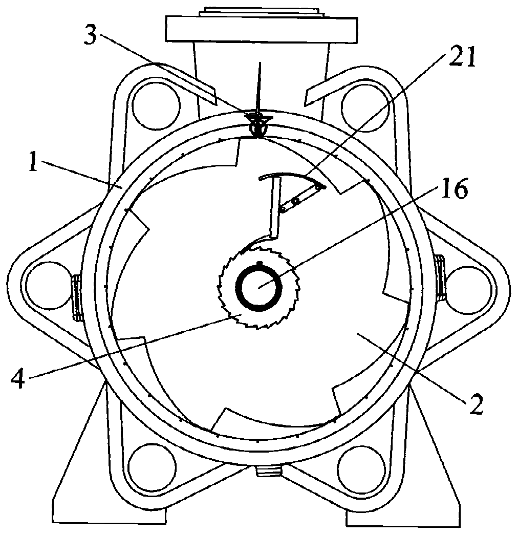 Adjustable experiment device for researching time sequence effect of guide vane of multistage centrifugal pump