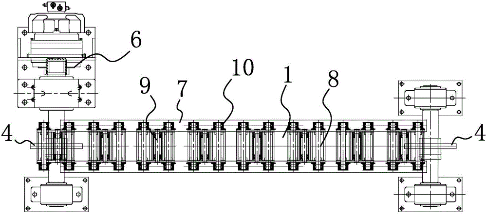 Tube pile out-of-pit conveying method