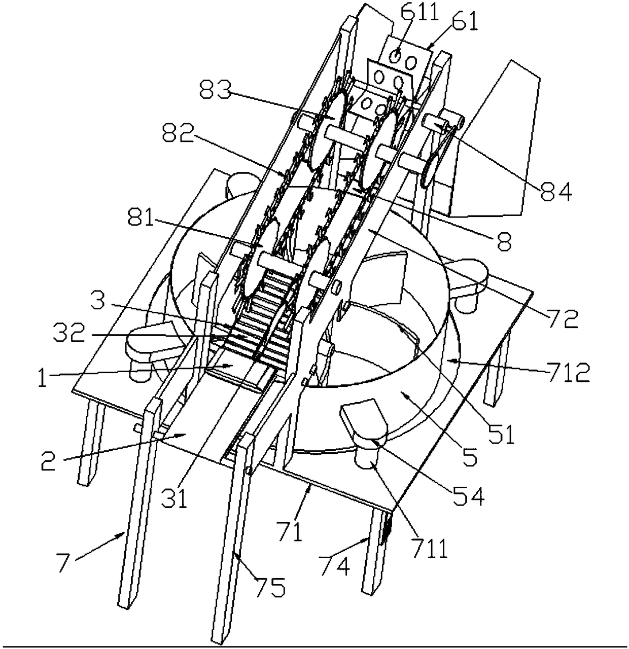 Automatic feeding and stirring equipment