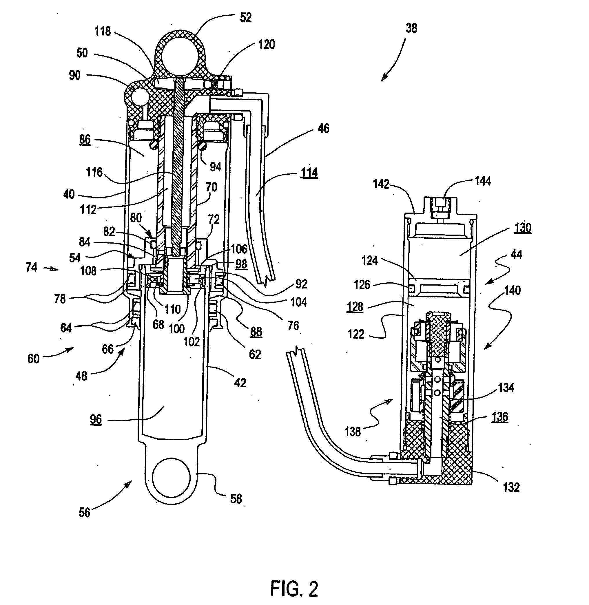 Inertia valve shock absorber