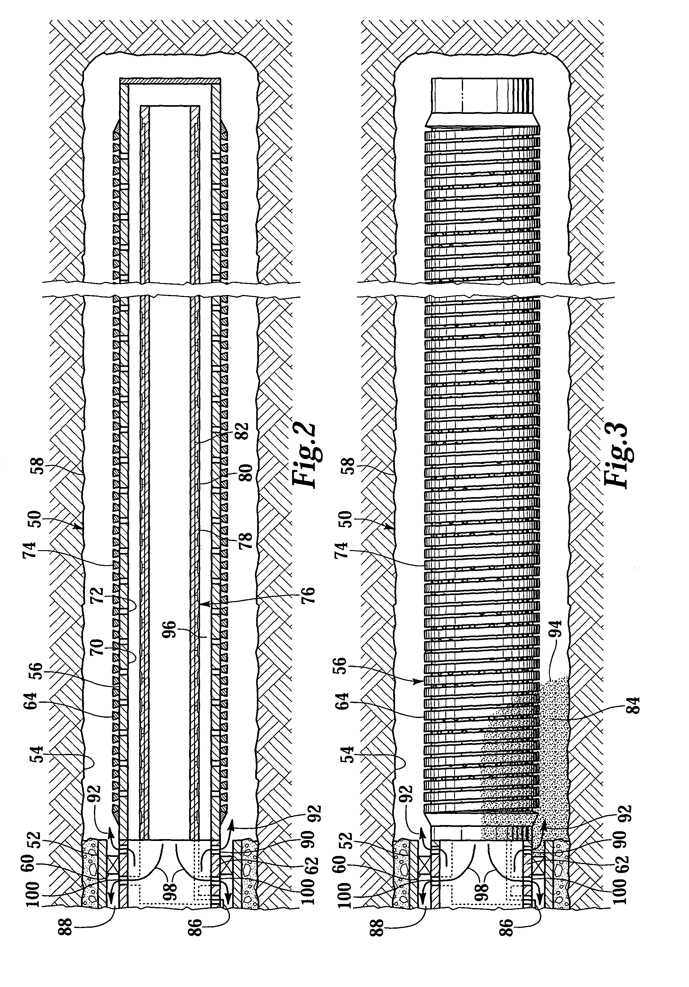 Apparatus and method for monitoring a treatment process in a production interval