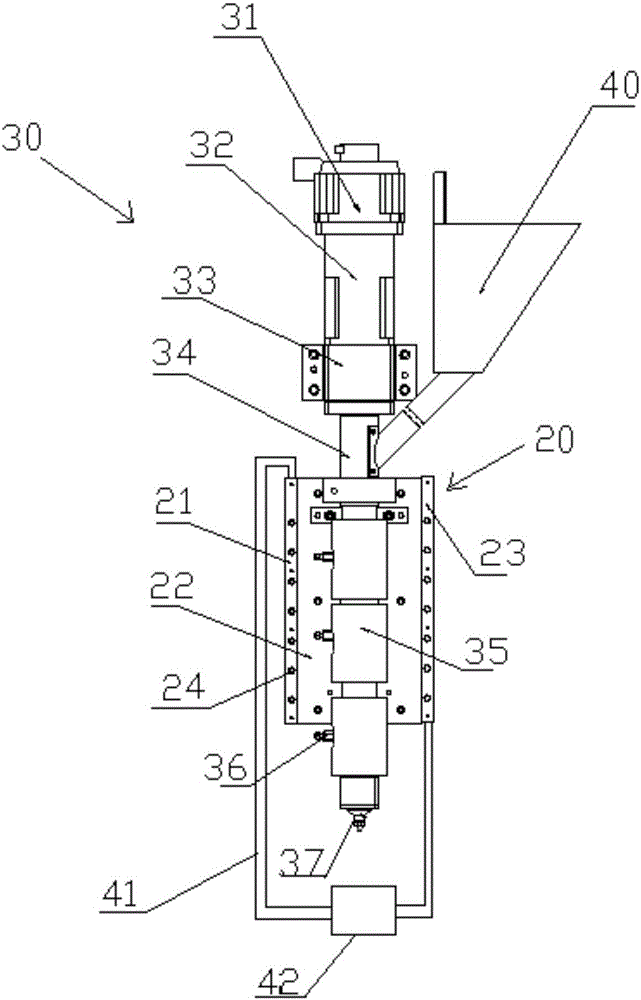 Cooling device for printing head of 3D printing apparatus