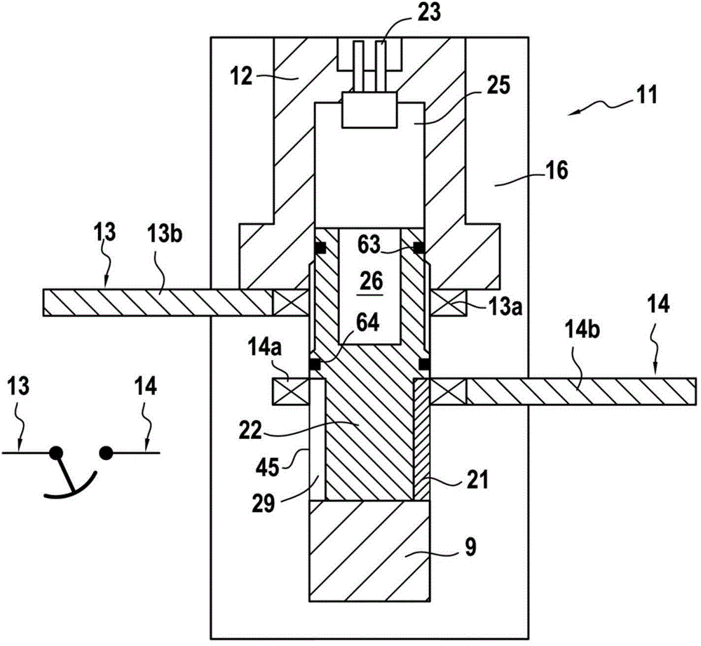 Electrical switch forming a fast actuation circuit breaker