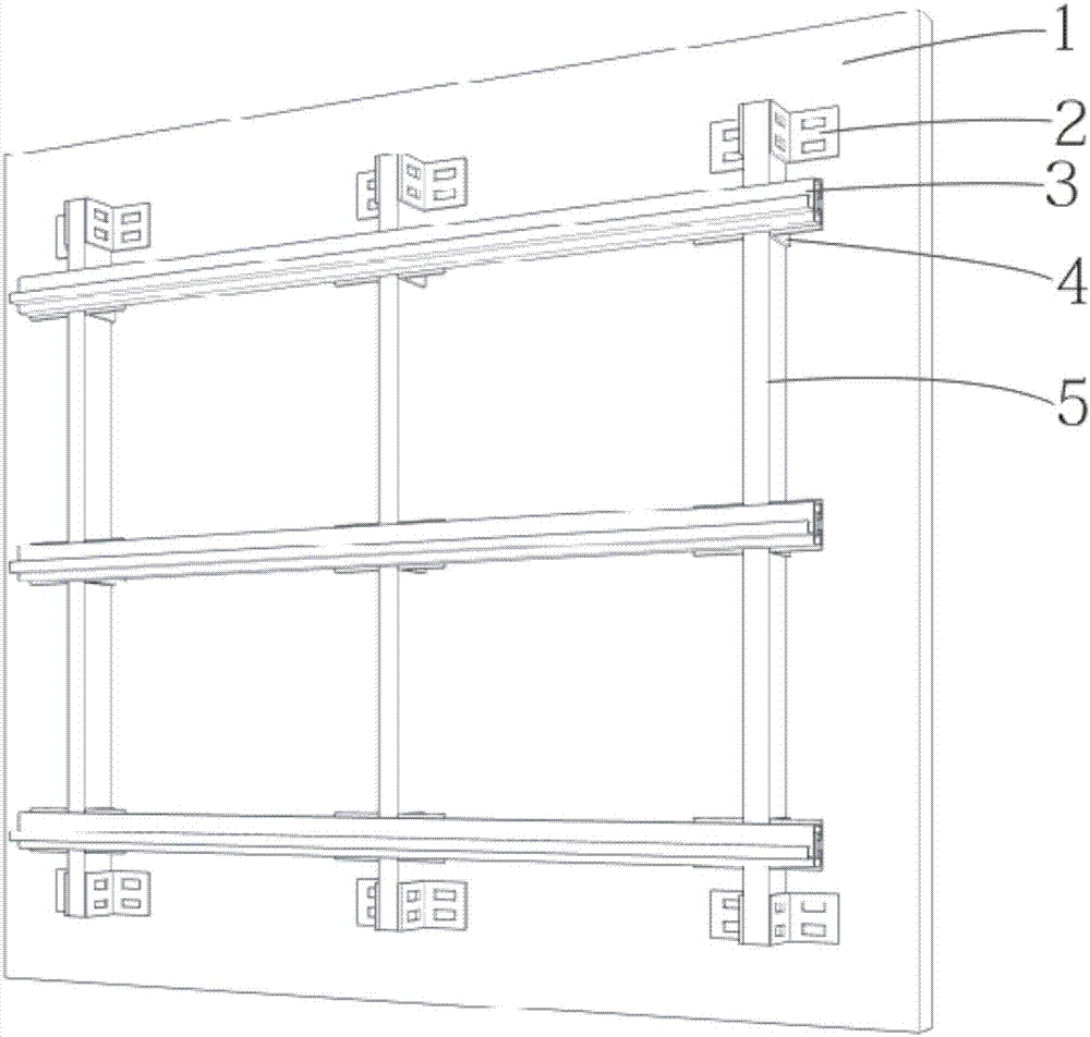 Construction method of decorative sheet dry hanging system, and decorative sheet dry handing system