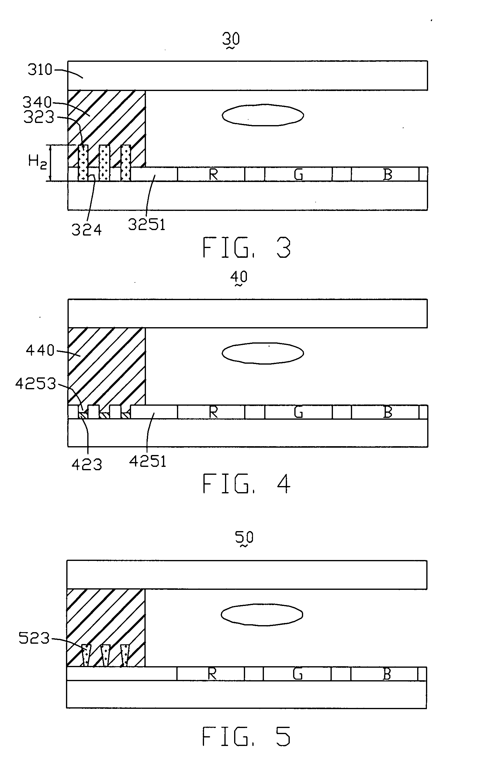 Liquid crystal display device with patterned black matrix for sealant